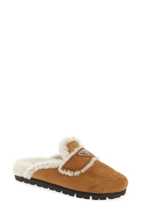 prada fuzzy shoes|Prada slippers women.